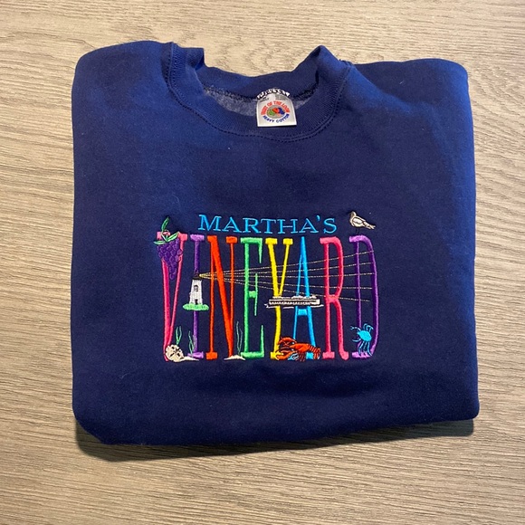 Martha’s Vineyard Navy Vintage Crewneck US M - Picture 1 of 3